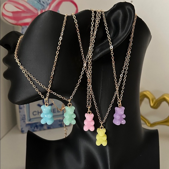 Jewelry - Pastel Gummy Bear Pendant Necklaces - Choose 1